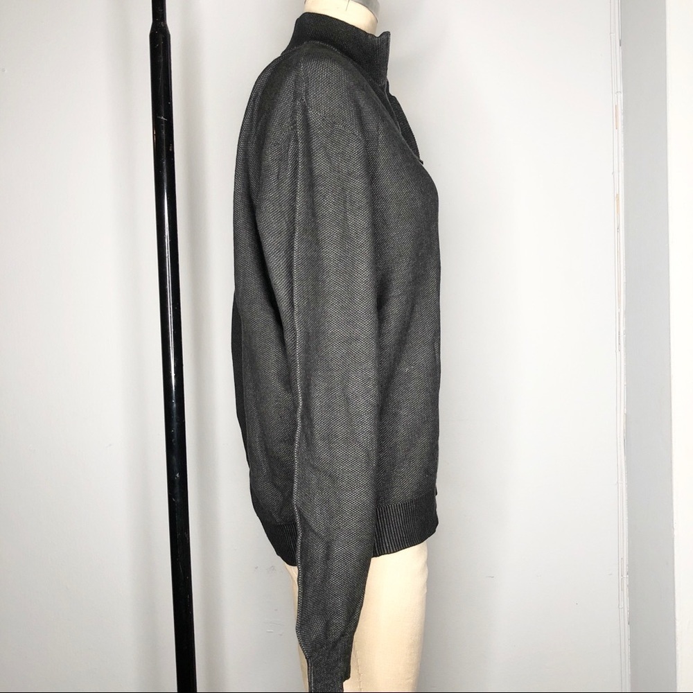 NEW Ike by Ike Behar Zip Waffle-Pique Mens Sweater Size Large - Picture 4 of 7